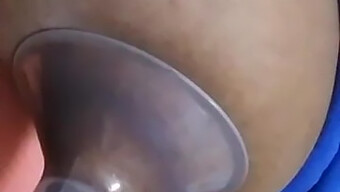 A Black Woman With Natural Big Boobs Masturbates On Camera